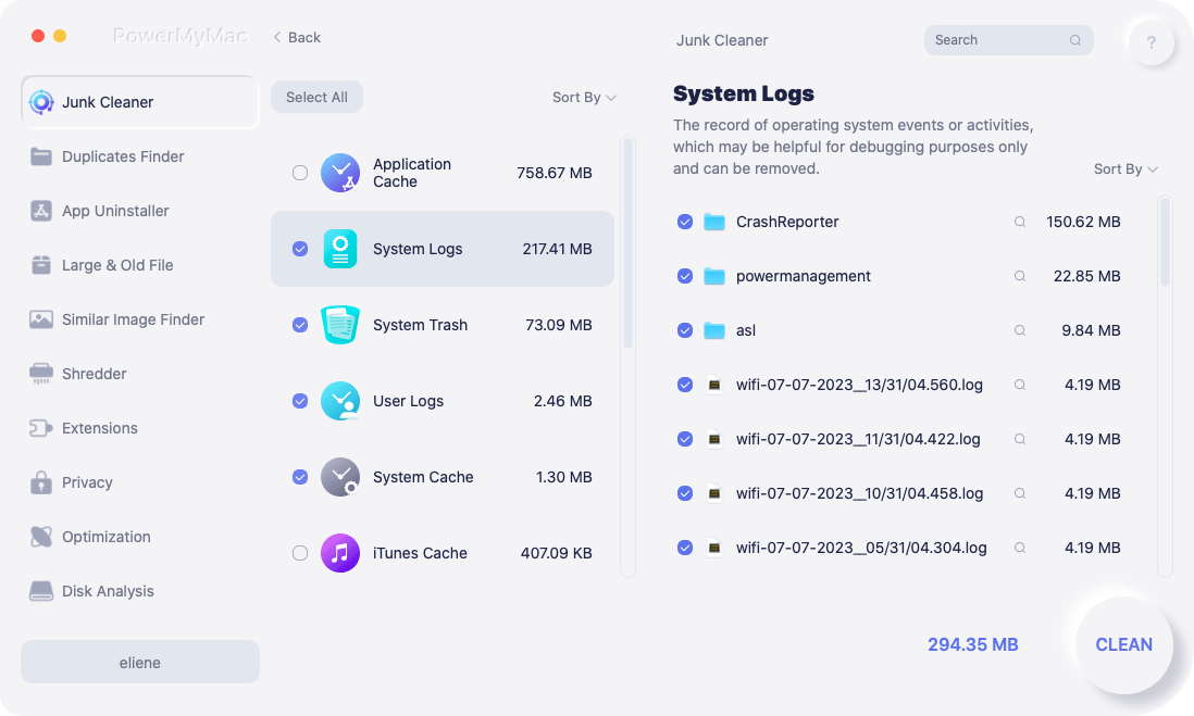 delete things from system on mac cleaner