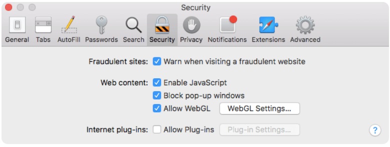 Disable Extensions and Plugins