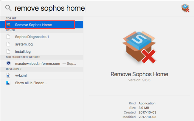 how to delete sophos on mac