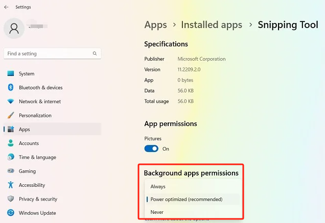 Enable App Permissions to Fix Snipping Tool Not Working