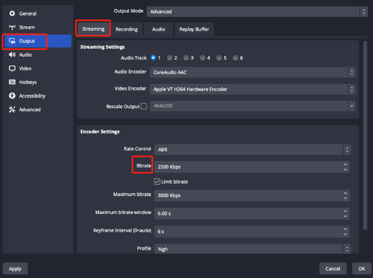 Lower Bitrate to Fix OBS Dropping Frames