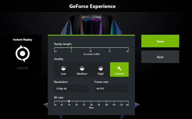 Мгновенное воспроизведение Nvidia ShadowPlay