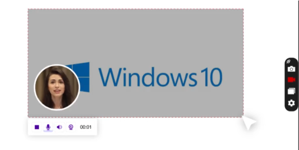 التقاط لقطة شاشة جزئية على Windows عبر ScreenRec