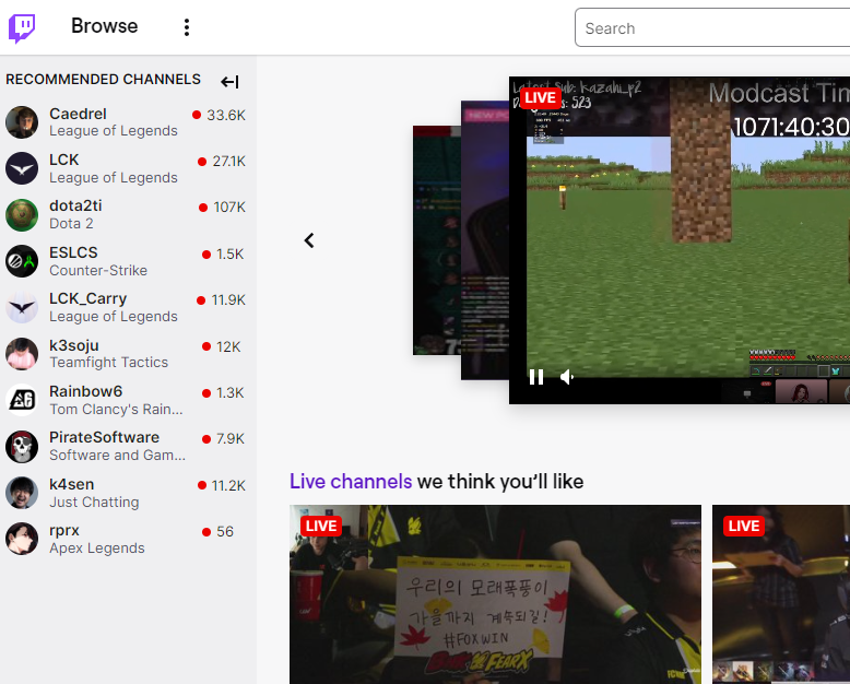 Plataformas de streaming de videogame - Twitch