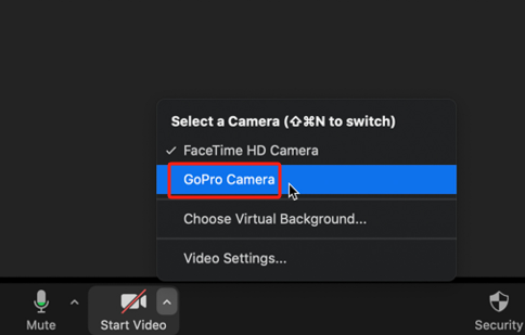 Use GoPro como webcam no Windows