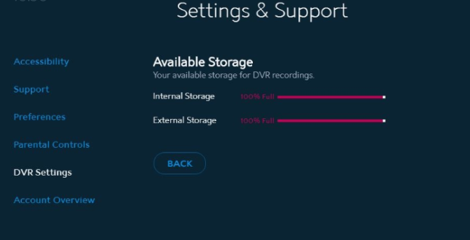 View Available Storage to Fix Spectrum DVR Not Working