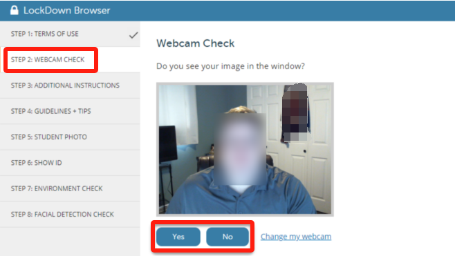 Know If Lockdown Browser Is Recording You via Webcam Pre-check