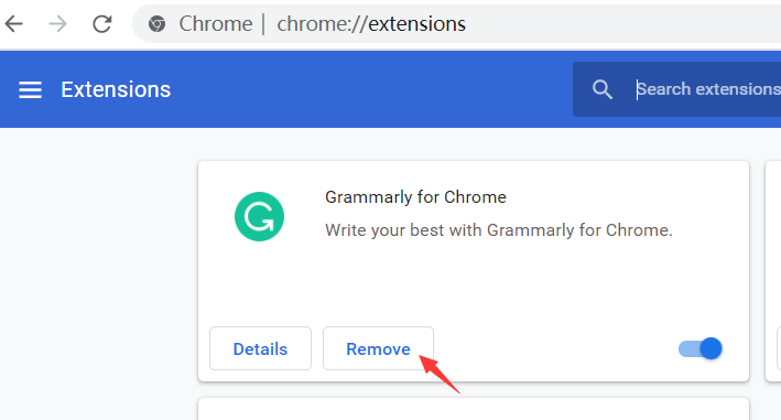 删除Chrome扩展程序