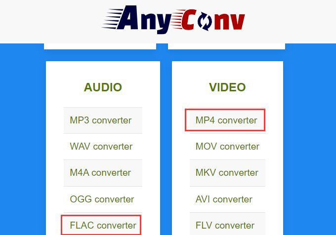 Convert FLAC to MP4 Online